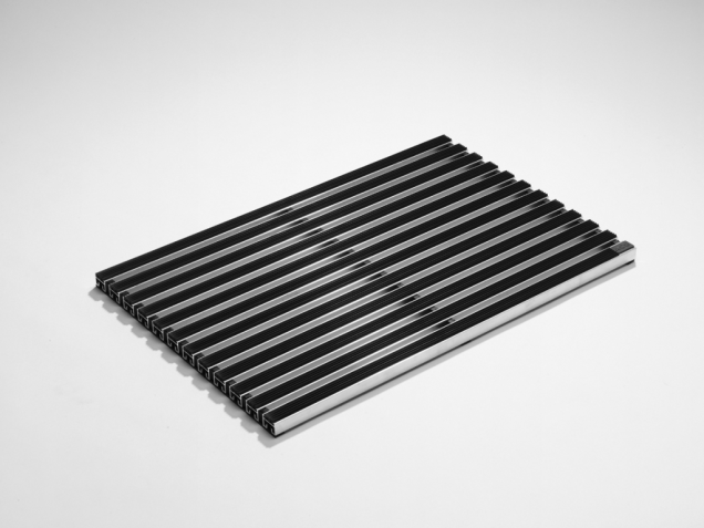 Schoonlopermat rubberstroken 75x50 cm