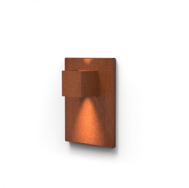 Wandlamp Paneel Corten staal incl. LED-lamp C5WP - 350