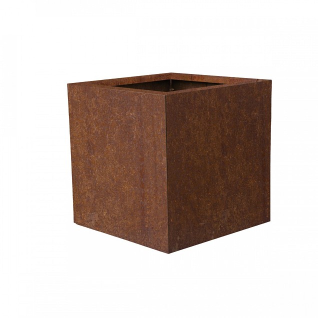 Metalen bloembak corten