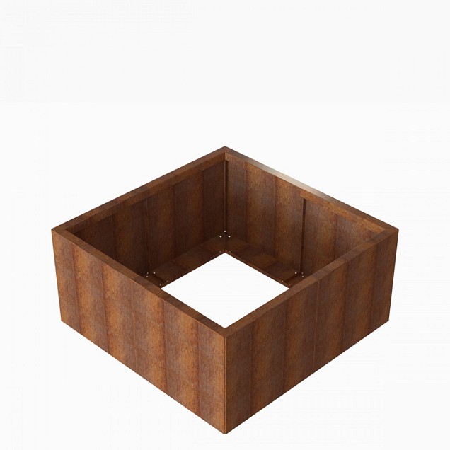 Bloembak Module+ 120x120x56 cm Corten