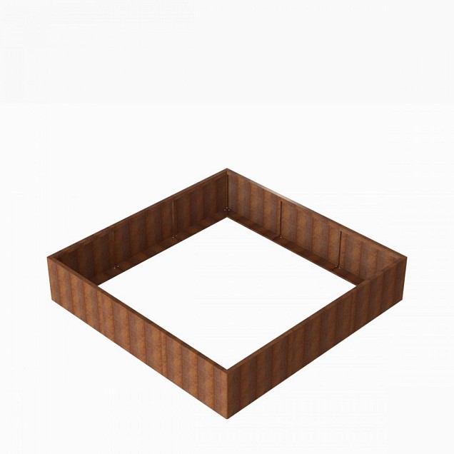Bloembak Module+ 270x270x56 cm Corten
