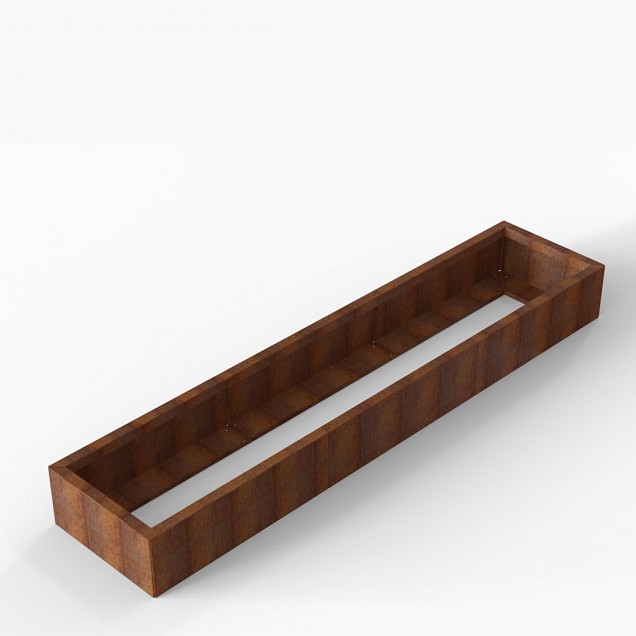 Bloembak Module+ 60x270x28 cm Corten