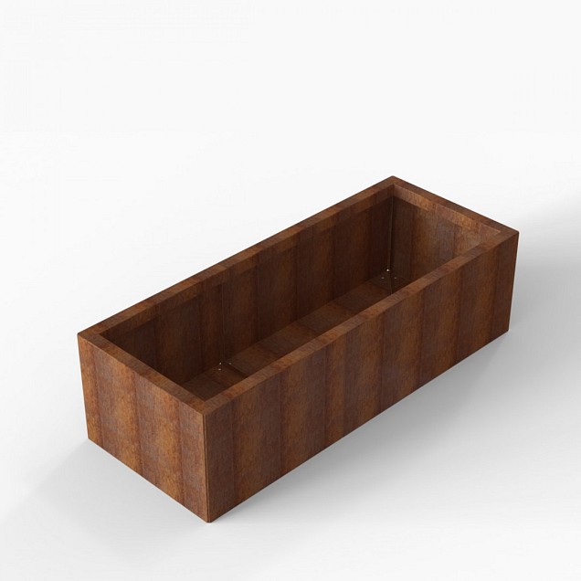Bloembak Module+ 60x150x42 cm Corten