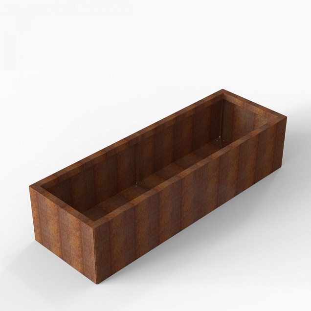 Bloembak Module+ 60x180x42 cm Corten