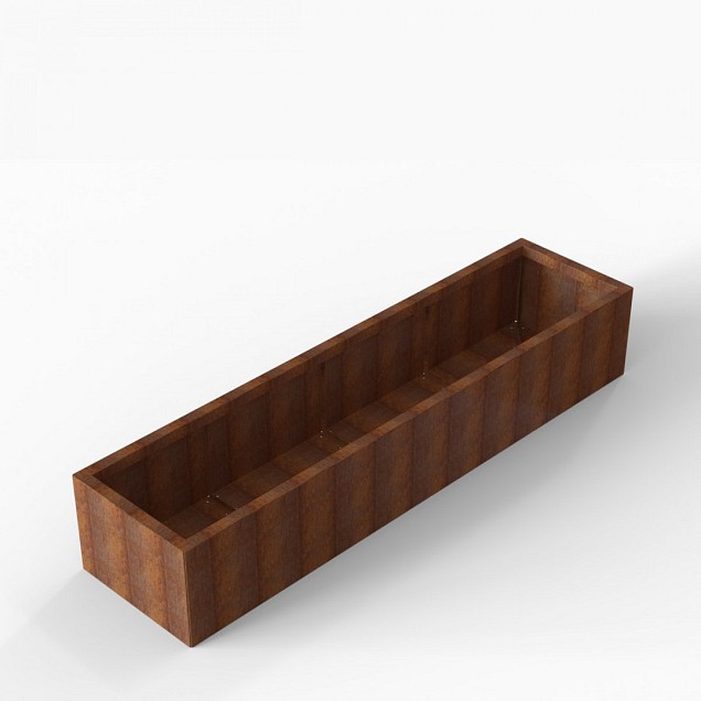 Bloembak Module+ 60x240x42 cm Corten