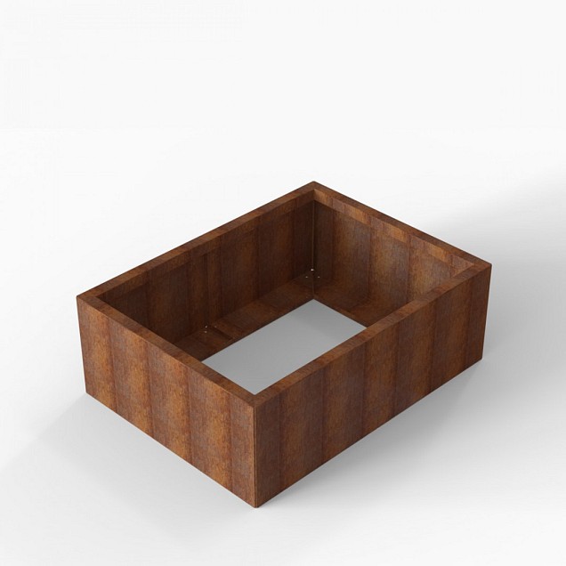 Bloembak Module+ 90x120x42 cm Corten