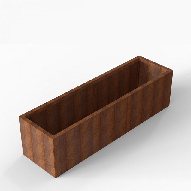 Bloembak Module+ 60x210x56 cm Corten