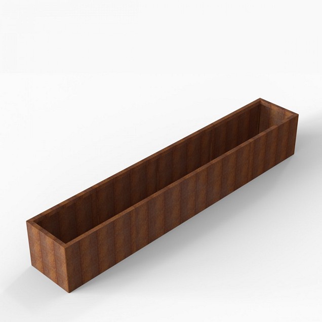 Bloembak Module+ 60x360x56 cm Corten