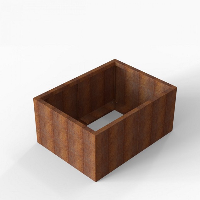 Bloembak Module+ 90x120x56 cm Corten