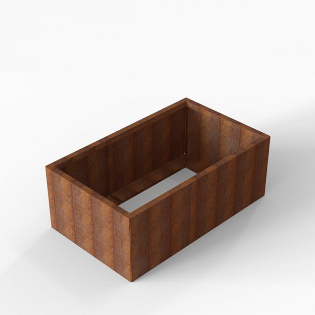 Bloembak Module+ 90x150x56 cm Corten