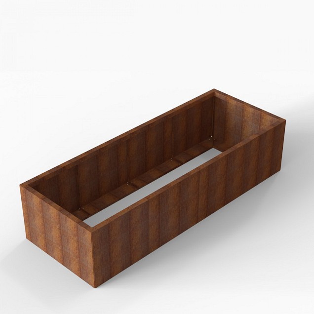 Bloembak Module+ 90x240x56 cm Corten