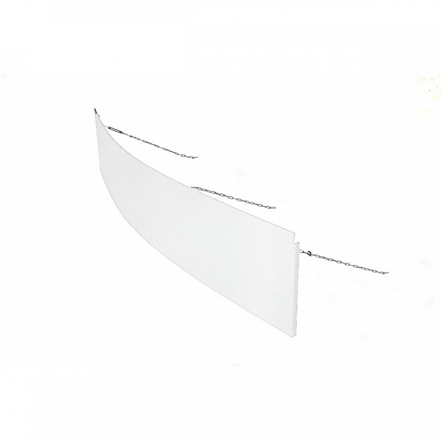 Borderpaneel flex 220x28 cm Wit