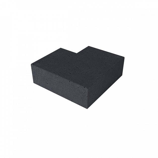 SV Oudhollandse trap hoekstuk 90° binnenhoek carbon 60x60 cm (40x20)