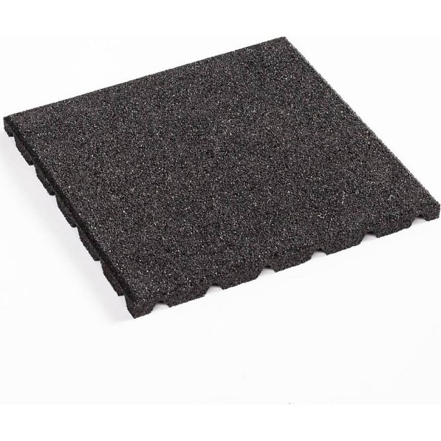 Zwarte rubbertegels 100x100 cm