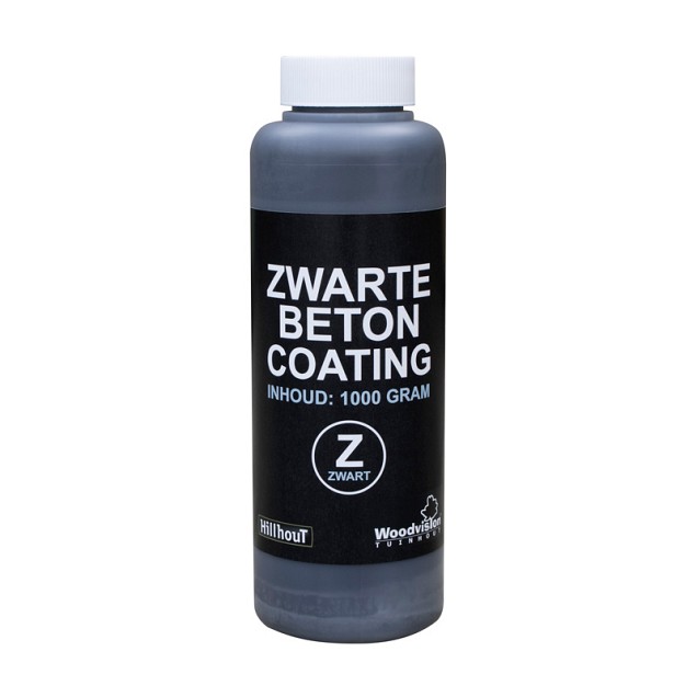 Betoncoating zwart, in plastic fles (1 liter)