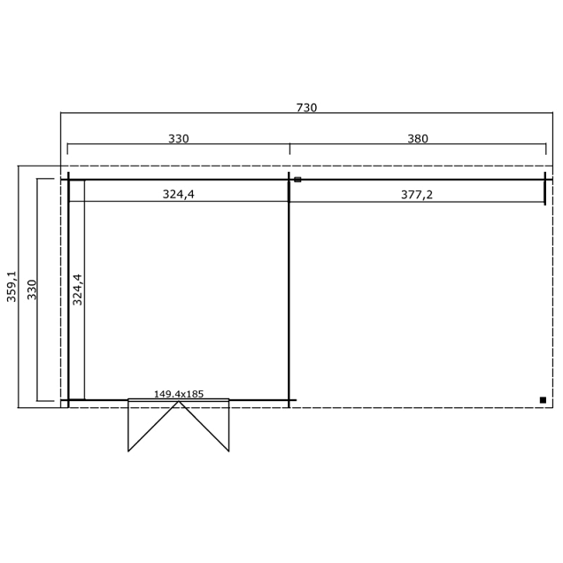 Blokhut Olenka 710x330