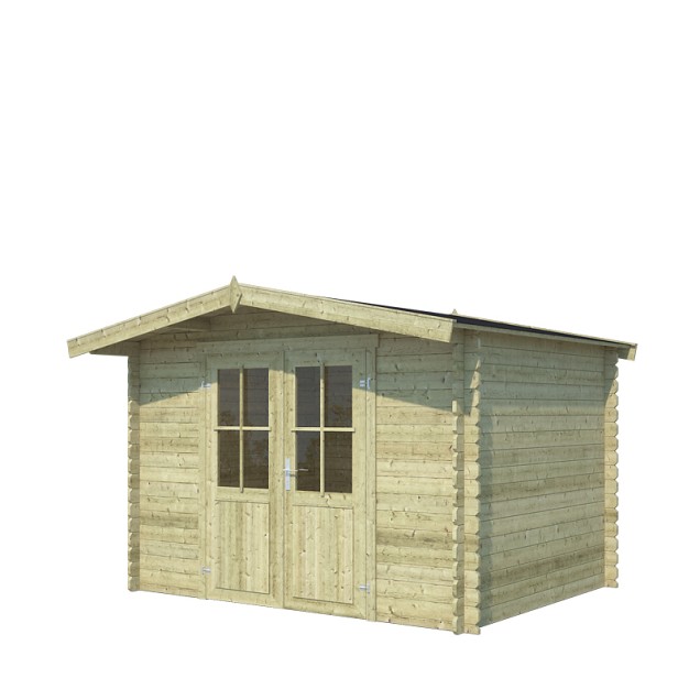 Blokhut Baltimore 292x230 Olijfgroen Geïmpregneerd