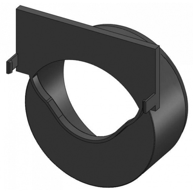 Universele eindplaat met zijuitloop (Hexaline/Euroline)