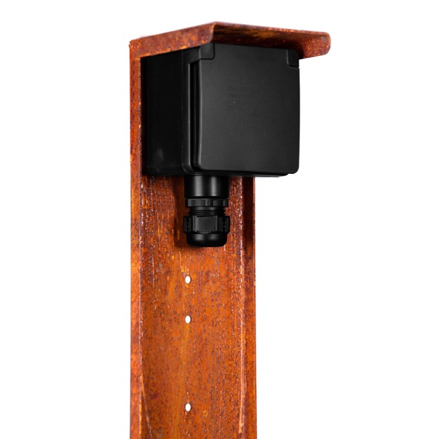 Tuinpaal - pro enkel met enkele wartel corten