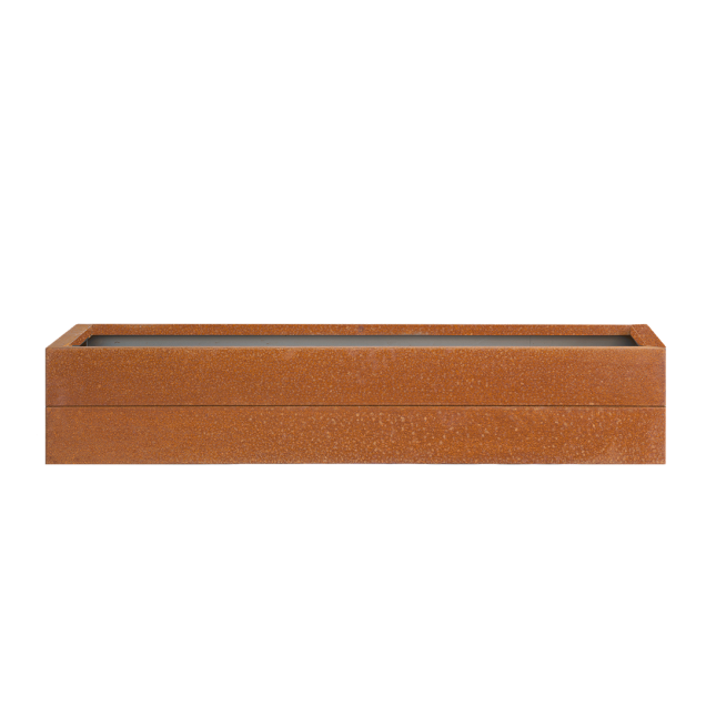 Bloembak corten 300x30x42 cm