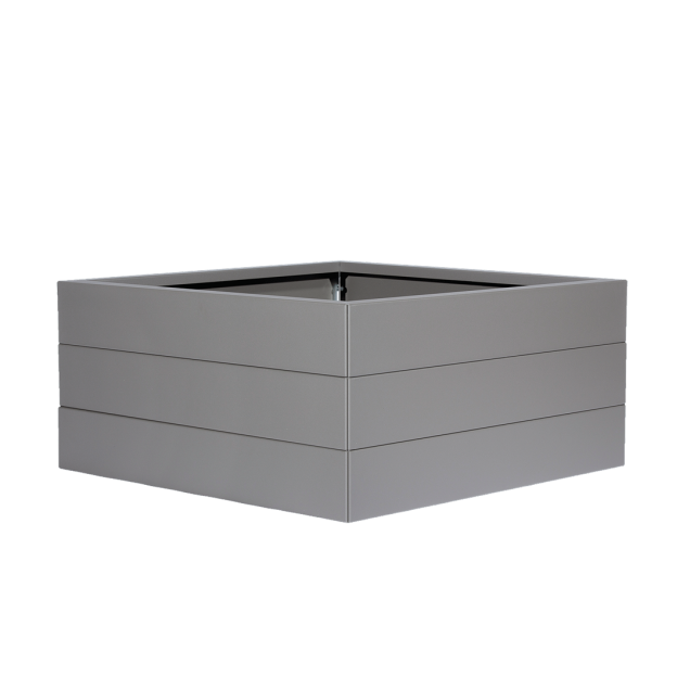 Bloembak taupe 60x60x28 cm