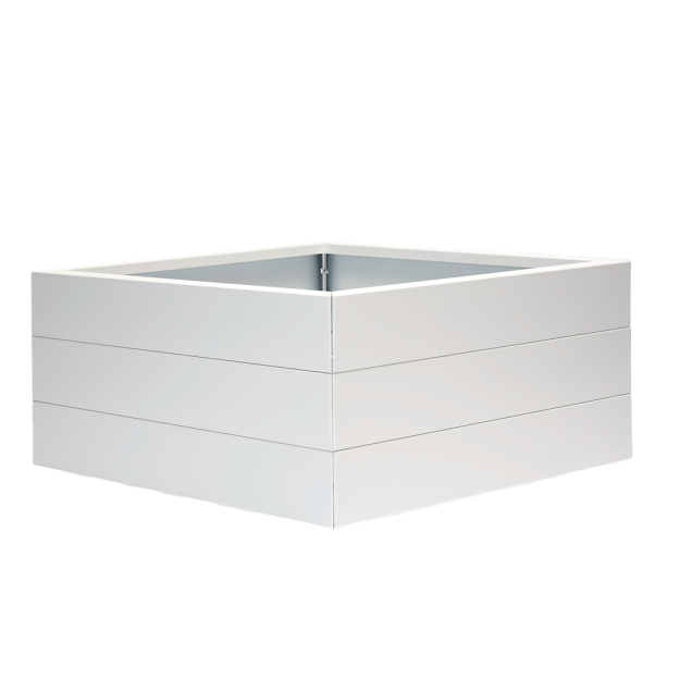 Bloembak wit 180x30x42 cm