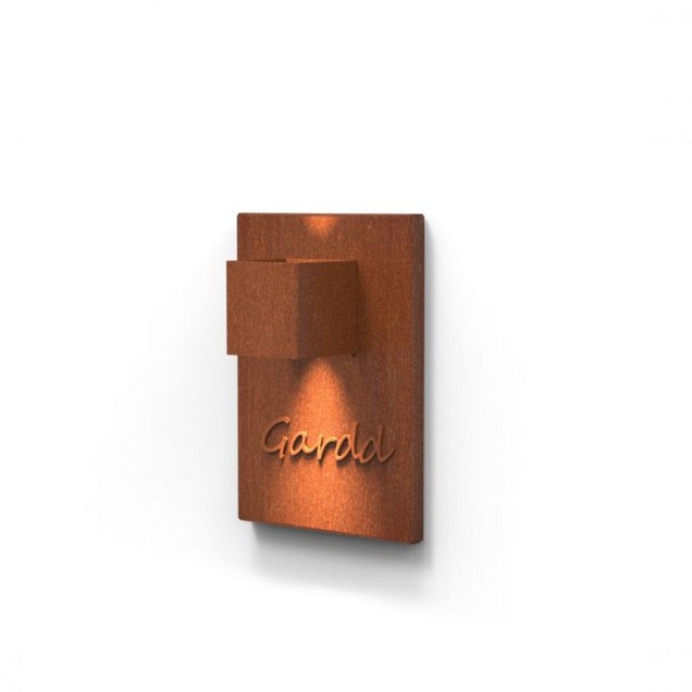 Wandlamp Paneel Corten staal incl. LED-lamp C5WP - 350