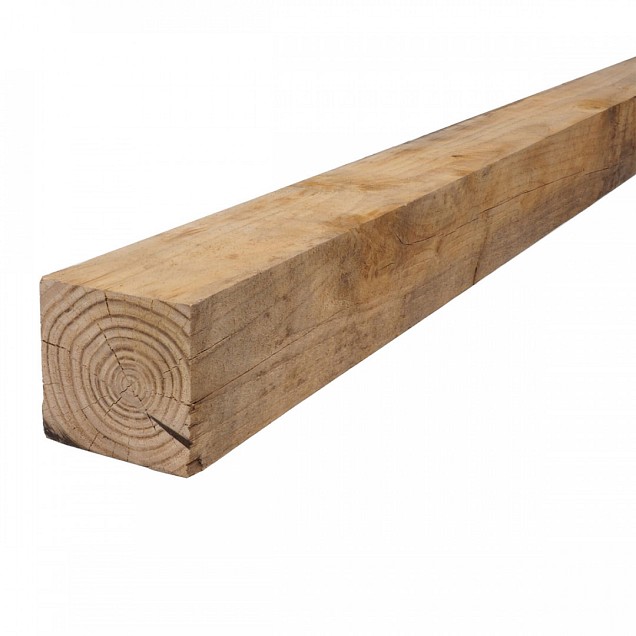 Kastanjehouten paal/balk 10x10x280 cm