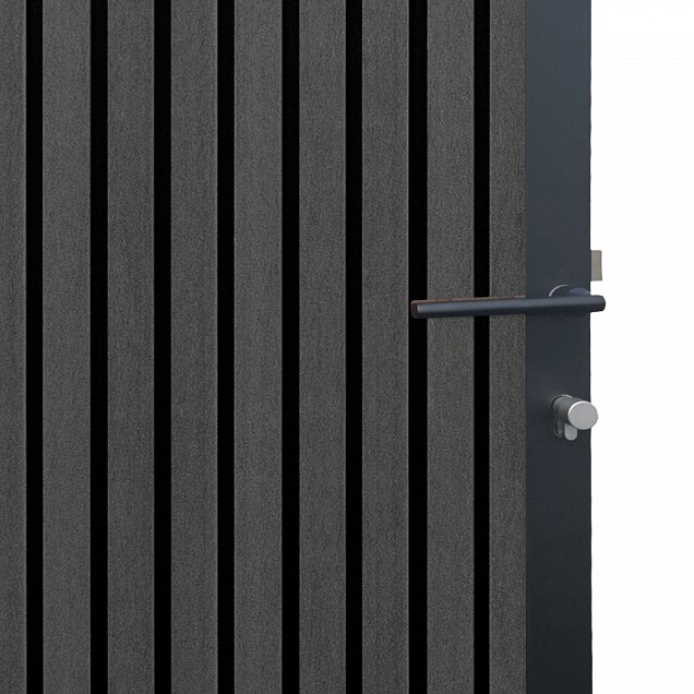 Tuindeur composiet LineaFence Antraciet - 90x180 cm
