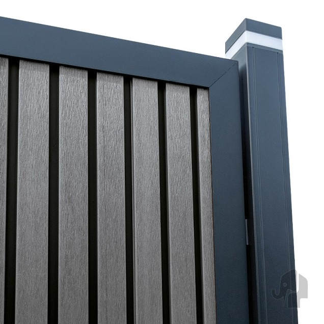 Composietschutting LineaFence Antraciet - 180x180 cm