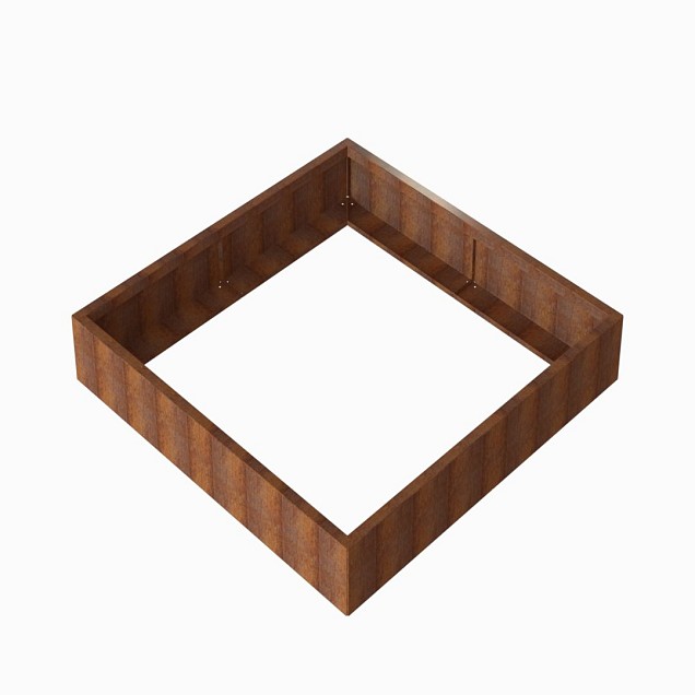 Bloembak Module+ 180x180x28 cm Corten