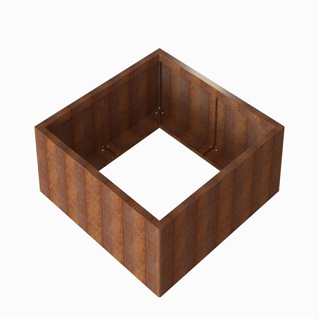 Bloembak Module+ 120x120x42 cm Corten