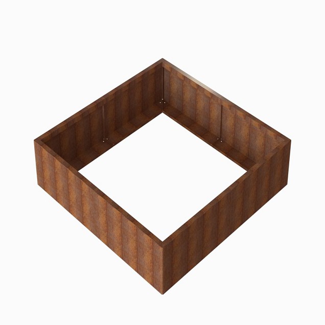 Bloembak Module+ 180x180x42 cm Corten