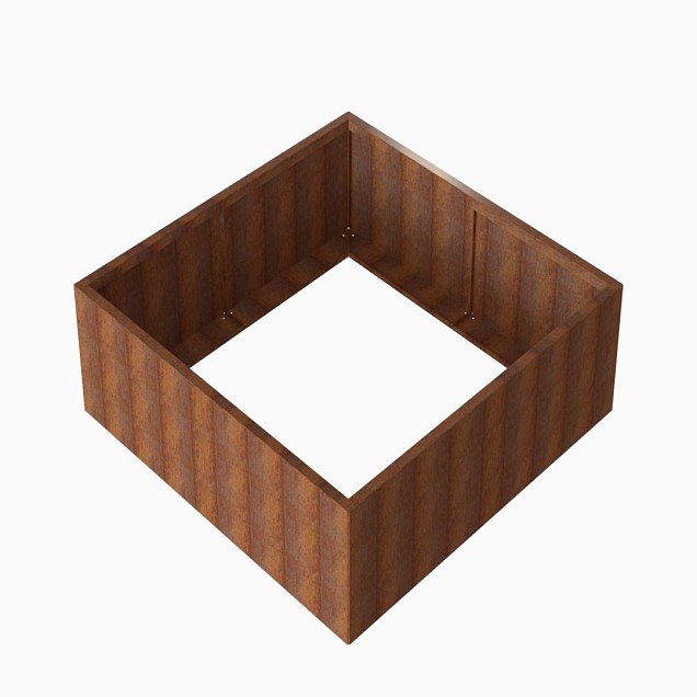 Bloembak Module+ 180x180x56 cm Corten