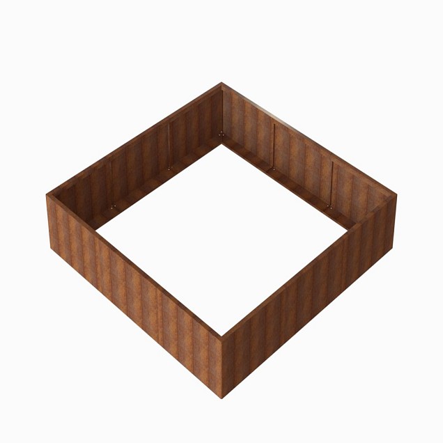 Bloembak Module+ 270x270x56 cm Corten