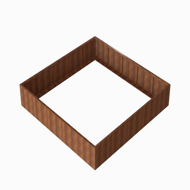 Bloembak Module+ 300x300x56cm Corten