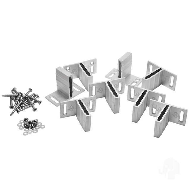 Elephant T beslagset geanodiseerd aluminium