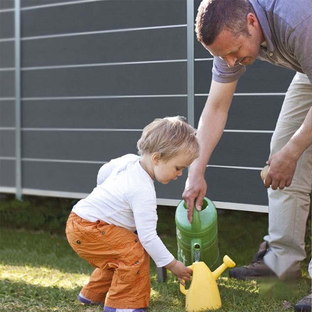 Elephant lamellen Modular Evo houtcomposiet 2x20x180 cm Rock Grey (2 st) 180x20 cm