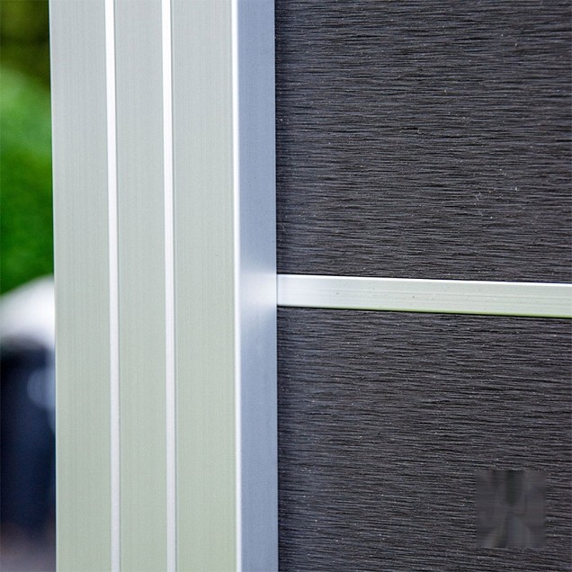 Elephant lamellen Modular Evo houtcomposiet 2x20x180 cm Rock Grey (2 st) 180x20 cm