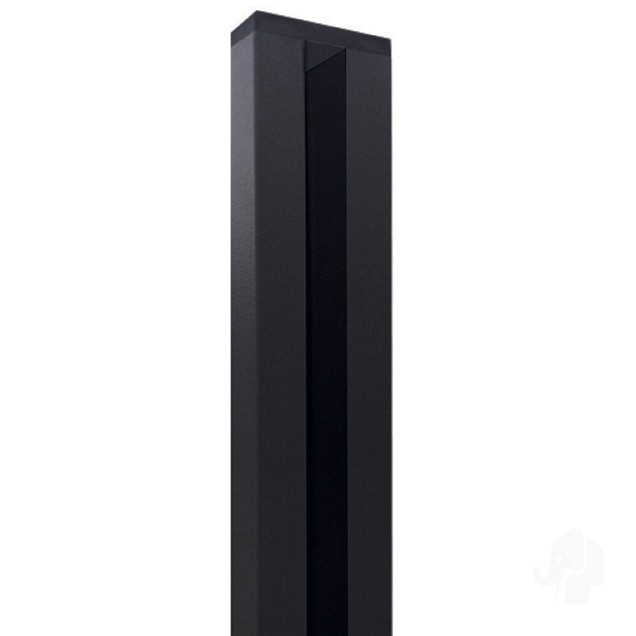 Elephant geassembleerde wand/start profiel 200 cm t.b.v. Modulair schutting antraciet