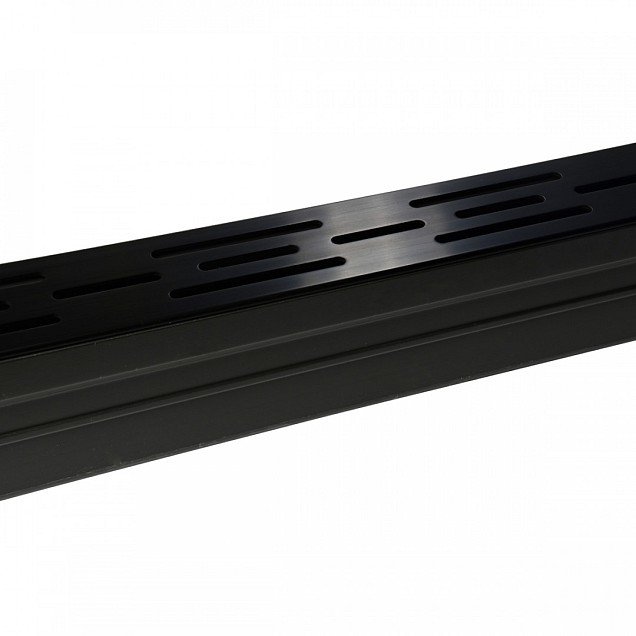 WS Luxury Drain Zwart Aluminium Rooster 100x6x10 cm