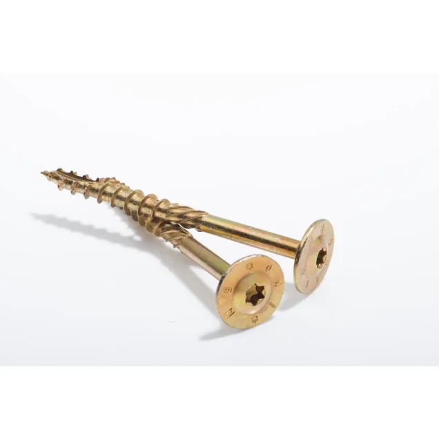 Gebintschroef 8x200 mm, geelverzinkt inclusief T40 bitje, doos à 25 st