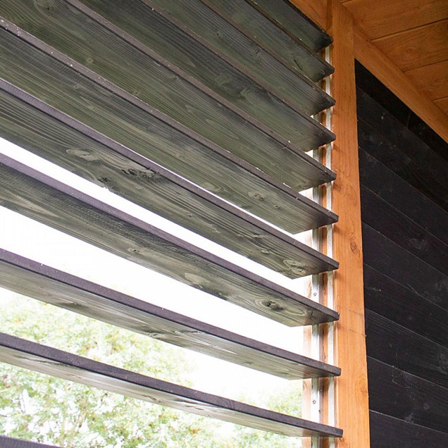 DHZ shutter framewerk, 2 stuks 165 cm t.b.v. 14 planken