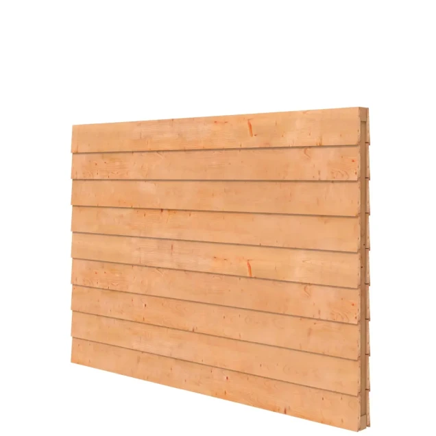 Douglas wandpakket t.b.v. dubbelzijdige wand kapschuur Comfort 229x162 cm, kleurloos geïmpregneerd