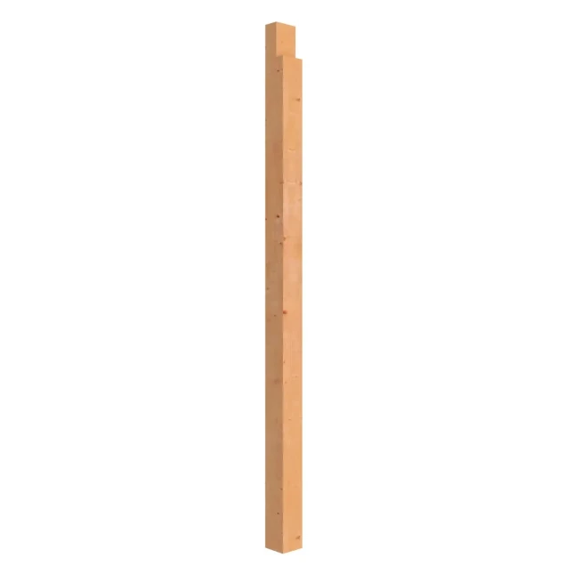 Extra staander buitenverblijf Comfort, 12x12 cm geschaafd, kleurloos geïmpregneerd