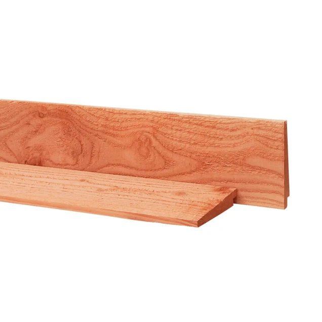 Douglas Zweeds rabat 1 zijde geschaafd. 1 zijde fijnbezaagd 1.1-2.7x19.5x500 cm onbehandeld