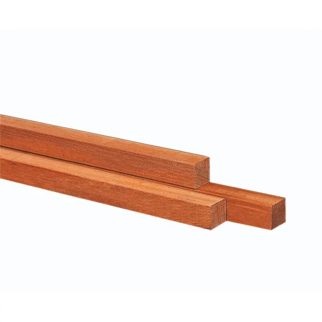 Azobe hardhouten paal fijnbezaagd. gepunt 5x5x100 cm