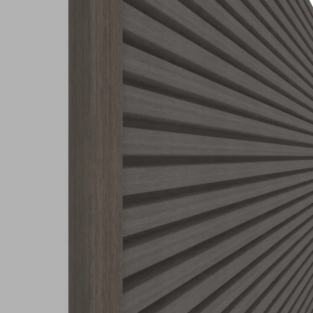 NewTechWood aluminium co-extrusie eindprofiel rhombus t.b.v. wand bekleding. 5x5x300 cm Silver Gray