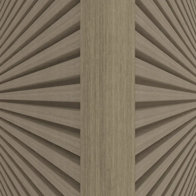 NewTechWood aluminium co-extrusie hoekprofiel rhombus t.b.v. wand bekleding. 6x6x300 cm Antique