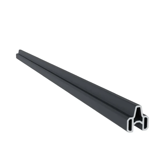 Newtechwood aluminium frameset t.b.v. reguliere schermplanken, zwart.